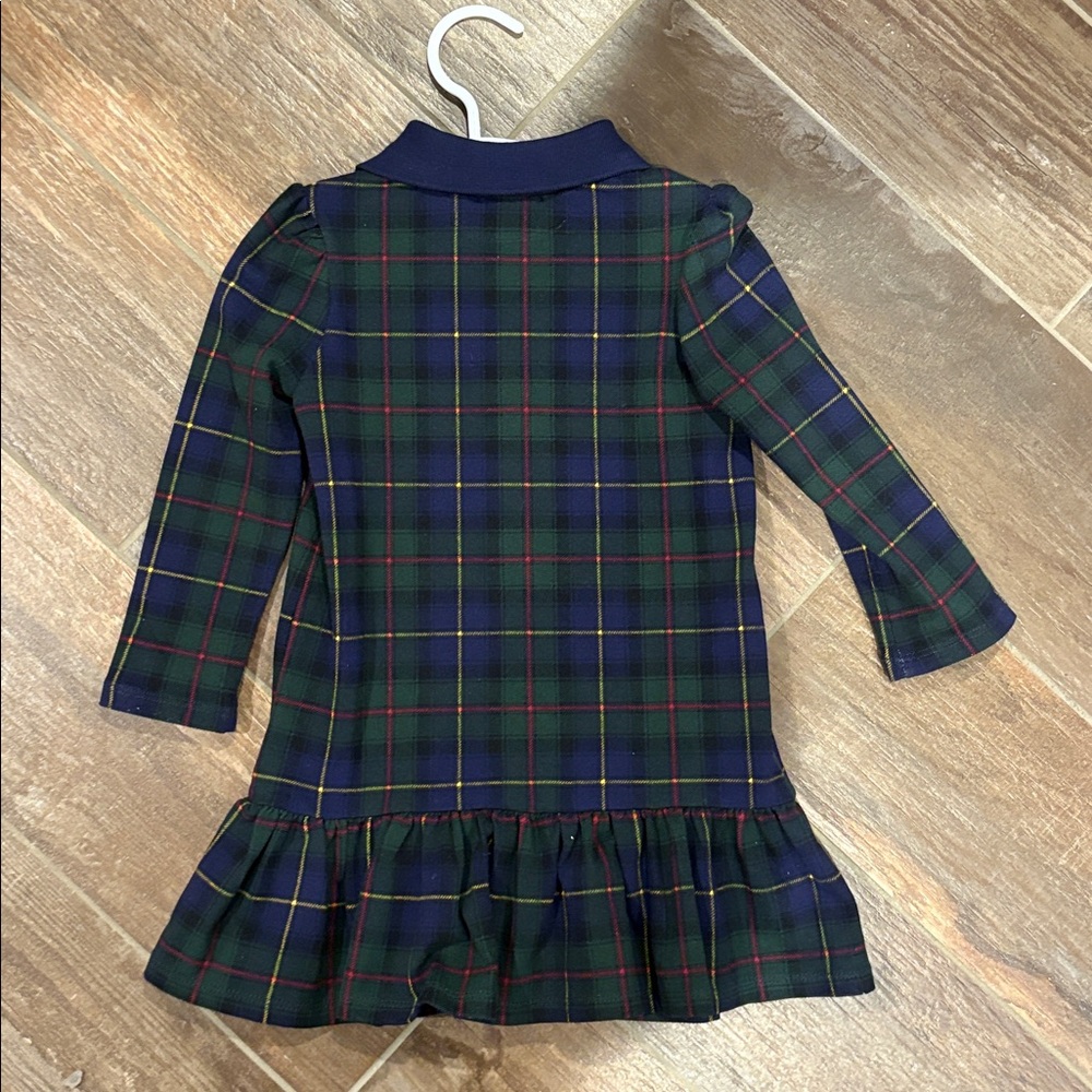Ralph Lauren Tartan Plaid Stretch Mesh Polo Dress & Bloomer - Picture 3 of 3